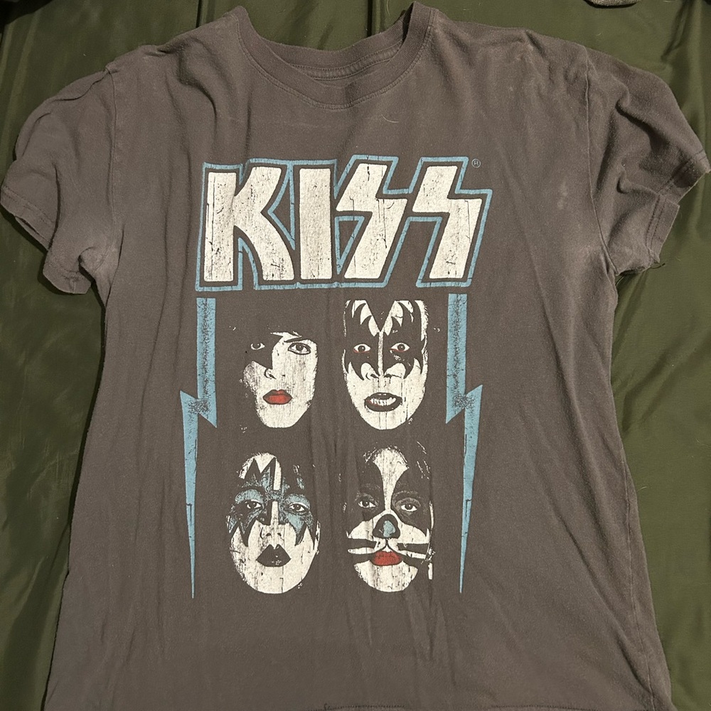 KISS Graphic Kids T-Shirt - Gray